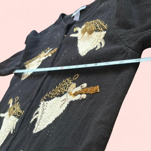 Y2K Angel Embroidered Cardigan- M - Picture 6 of 8